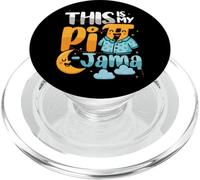 Pi Pijama Matemáticas Camisa de Dormir Escuela This Is My Pi-Jama PopSockets PopGrip para MagSafe