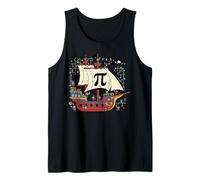 Pi Rate Pirata Ship Funny Math Pie Juego de Palabras Hombres Niños Niños Mujeres Camiseta sin Mangas