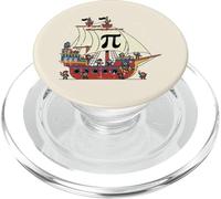 Pi Rate Pirata Ship Funny Math Pie Juego de Palabras Hombres Niños Niños Mujeres PopSockets PopGrip para MagSafe