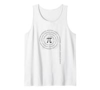 Pi Signo símbolo matemáticas Primo lógica número Circular Camiseta sin Mangas