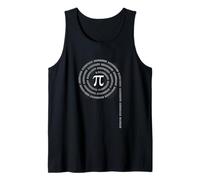Pi Signo símbolo matemáticas Primo lógica número Circular Camiseta sin Mangas