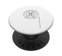 Pi Signo símbolo matemáticas Primo lógica número Circular PopSockets PopGrip Adhesivo