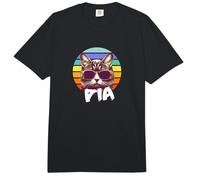 Pia - Bonito Nombre de niña con un Gato Genial Comfort Colors Adult Heavyweight T-Shirt