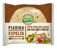 Piadina de Espelta Orgánica, Lista para Rellenar con Salado o Dulce, 225g, 3 Unidades. Pack de 2