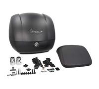 PIAGGIO Baúl original de 36 litros para Vespa GTS 125, 300 cc a partir de año de construcción 2019 (negro mate opaco 99/C)