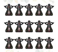 PIAKAZIQA Bautizo regalos invitados, 15 unidades, color gris oscuro, ángel de la guarda, chocolate, fieltro, bonito que eres como si estuvieras aquí, bolsas de regalo para comunión, confirmación