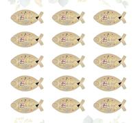 PIAKAZIQA Bautizo regalos para invitados niño personalizado, 15 formas de pescado, fieltro chocolate envoltorio, bonito que eres como si estuvieras aquí, bolsas de regalo para comunión, bautizo