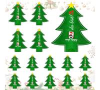 PIAKAZIQA Embalaje de regalos de Navidad para colegas compañeros de clase familia funda de fieltro regalos de invitados embalaje de barras de chocolate caja de regalo, sin chocolate (15 piezas árbol