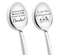 PIAKAZIQA Regalos para mejor amiga, 2 cucharas de café con grabado, regalo para parejas, San Valentín, aniversario de boda, aniversario, regalo de cumpleaños para mujeres y hombres, regalo de amor