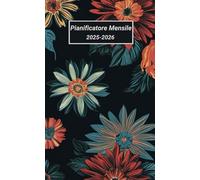 Pianificatore mensile tascabile di due anni 2025-2026: Mini calendario con schede e pagine per appunti da gennaio 25 a dicembre 26