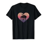 Pianista De Música Clásica Pianista Alas Piano Camiseta gráfica económica, Hombre, Negro, S