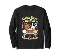 Pianista Little Keys Big Fun Niños Padres Pros Pianista Manga Larga