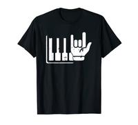 Pianista Teclado Piano Jugador Rock Jazz Instrumento Musical Camiseta