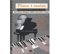 Piano 4 Mains, 8 Thèmes Classiques. Partituras, CD para Piano Dúos