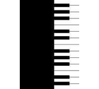 Piano - A Lined Journal, Notebook