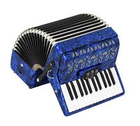 Piano Acordeón Bajo De 26 Teclas, 48 instrumentos Musicales For El Aula En Casa, Fascinante Y Más Suave, Con Correa Y Mochila De Acordeón (Color : Blue)
