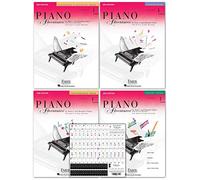 Piano Adventures Level 1 2nd Edition Bundle Set By Nancy Faber - Lesson, Theory, Performance, Technique & Artistry Books & Juliet Music Piano Keys 88/61/54/49 Full Set Removable Sticker
