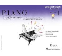 Piano Adventures Unterrichtsheft 1 | Klaviermethoden für Anfänger | Einführung in Notenwerte, Notennamen und Tonabstände | Mit Begleitsätzen und mp3-Audiotracks | Ideal für Klavierunterricht