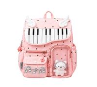 Piano Backpack - Music Backpack, Dotted Cute Bookbag Aesthetic Scene Daypac | 14.17x11.81x4.72 Inch | Aesthetic Scene Backpack For Women | Dotted Music Note Bookbag Decorative Pendant Doll For School