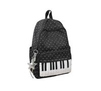 Piano Backpack, Polka Dot Backpack for Women Girls Cute Music Daypack with Nylon Design, Whimsical Bookbag for School Campus Travel and Daily Use (#C)
