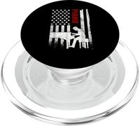 Piano, Bandera Americana, músico patriótico de Estados Unidos PopSockets PopGrip para MagSafe