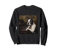 Piano Boston Terrier Sudadera