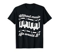 Piano Camiseta Piano Jazz Keyboard Piano Compositor Camiseta