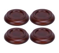 Piano Caster Cup, Almohadilla de Piano Anti -ruido de Madera Maciza para Protección Piso (BROWN)