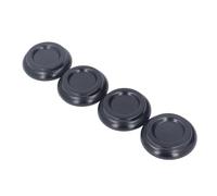 Piano Caster Cups Fuerte Protector de Piso de Pierna sin Deslizamiento para Piano Vertical 4pcs para Camas Sillas Sofás Color Madera (BLACK)