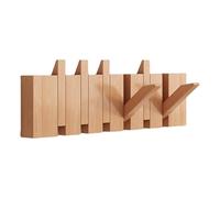 Piano Coat Rack, diseño moderno de sombrero con gancho natural, madera entryway para pared, diseño Sturdy, 17,72 x 5,71 pulgadas, para bolsas, sombreros, paraguas y ropa organizador