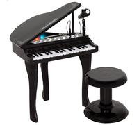 Piano cola infantil de juguete con micrófono y taburete 32 teclas Bontempi