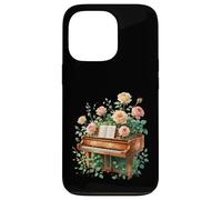 Piano con Rosas - Arte Floral en Acuarela para melómanos Carcasa para iPhone 13 Pro