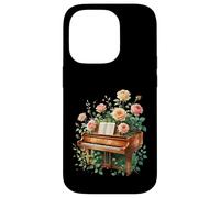 Piano con Rosas - Arte Floral en Acuarela para melómanos Carcasa para iPhone 14 Pro