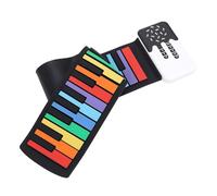 Piano con Teclado de 49 Teclas, Piano Enrollable, Piano Portátil para Principiantes, Teclado de Piano de Música Enrollable Plegable, Almohadilla de Piano Colorida Enrollada a