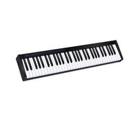 Piano con teclado de 61 teclas Piano eléctrico sensible al tacto Piano de viaje portátil Piano digital recargable Soporte Bluetooth Modo MIDI for principiantes, adolescentes y adultos (Color : Black