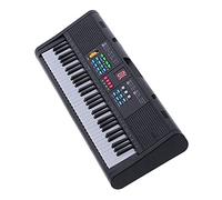Piano con Teclado Digital Eléctrico de 61 Teclas Multifuncional con Micrófono, Conectividad USB, Función de Enseñanza, para Niños y Principiantes