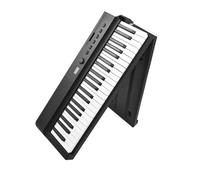 Piano Con Teclado Plegable Órgano Electrónico De 88 Teclas Función De Trémolo Y Aplicación Portátil Para Principiantes Con Pedal(US)