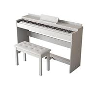 Piano con teclado ponderado de tamaño completo de 88 teclas con banco, soporte for muebles, piano digital doméstico USB/MIDI Piano eléctrico for principiantes y profesionales (Color : White)