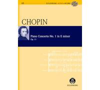 Piano Concerto No. 1 E Minor Op. 11 Poche+CD (Eulenburg Audio+score)