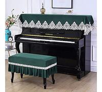 Piano Cubiertas,Piano Cubierta de terciopelo, Funda a prueba de polvo de moda Funda for piano electrónico Funda vertical superior Funda a prueba de polvo Funda protectora de silla gruesa de encaje ele