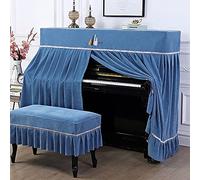 Piano Cubiertas,Piano Cubierta de terciopelo, Funda a prueba de polvo de moda Funda for piano Funda superior Funda estándar for piano vertical Funda completa a prueba de polvo Funda gruesa de lujo for