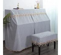Piano Cubiertas,Piano Cubierta de terciopelo, Juego de fundas for piano vertical, funda moderna a prueba de polvo, funda for piano vertical, funda superior de lujo, bonita y gruesa, funda completa for