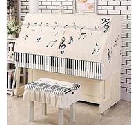 Piano Cubiertas,Piano Cubierta de terciopelo, Juego de fundas for piano vertical, modernas y a prueba de polvo, fundas for piano electrónico, fundas superiores for piano vertical, fundas a prueba de p