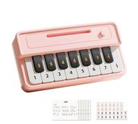 Piano de bolsillo para niños - Teclado de piano infantil de 15 cm, teclado de música de viaje, construcción abdominal, diseño compacto, juego en casa, viajes, interior y exterior, libro de canciones y
