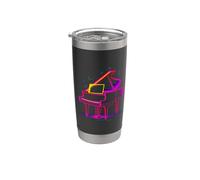 Piano de cola Synthwave Style Piano Reproductor Pianista Vaso térmico de acero inoxidable de doble pared