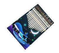 Piano De Dedo Portátil De Madera De Color Kalimba De 17 Teclas Para Principiantes Instrumento Pintado Profesional Kalimba Piano de Pulgar (Color : 05)