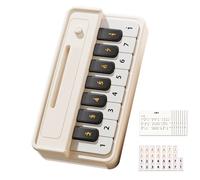 Piano de Juguete 15,8x8,3x3,5 cm Piano de música electrónica para niños | Mini Teclado portátil ABS órgano Musical Educativo con Luces | Regalo para niños y niñas, Aprendizaje de cumpleaños.