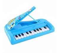ＡＷＨＡＯ Piano de Juguete de 22 Teclas Introducción Musical Piano Electrónico 22 Teclas Desarrollo Temprano Teclado Portátil Infantil para Niños Pequeños , Azul , 1019E-1