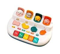 Piano de juguete para niños pequeños - Lindo instrumento musical de animales, pequeño juguete de teclado, aprendizaje educativo de música, piano divertido para niños a partir de 18 meses, desarrolla