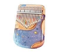 Piano De Pulgar Calimba De Resina Epoxi De 17/21 Teclas Con Caja De Cancionero Instrumento Musical Para Teclado Para Principiantes Piano De Dedos(17 key)